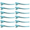 12pcs Fashion Alligator Hair Clips Salon Stylist Hairdressing Clamps Claw