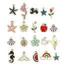 20pcs/pack Mixed Enamel Mixed Alloy Pendants Charms Jewelry DIY Accessories