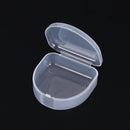 1pc dental box denture teeth storage case mouth guard container 6.4x6.5x2.5cm Di