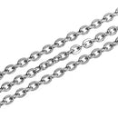 10 Yard DIY Steel Cable Open Link Jewelry Making Chain Accessories  1.5mm