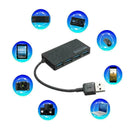 High Speed 4 Port USB HUB 3.0 Multi Splitter Expansion Laptop Desktop Adapt