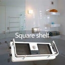 Bathroom Pole Shelf Shower Bath Storage Rack Soap Organizer Hollow Tray