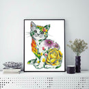5D DIY Full Drill Diamond Painting Flower Cat Cross Stitch Mosaic Kit Decor