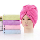 4PCS Soft Dry Hair Shower Cap For Fiber Material 4 Piece Set Of Wrapped Towel