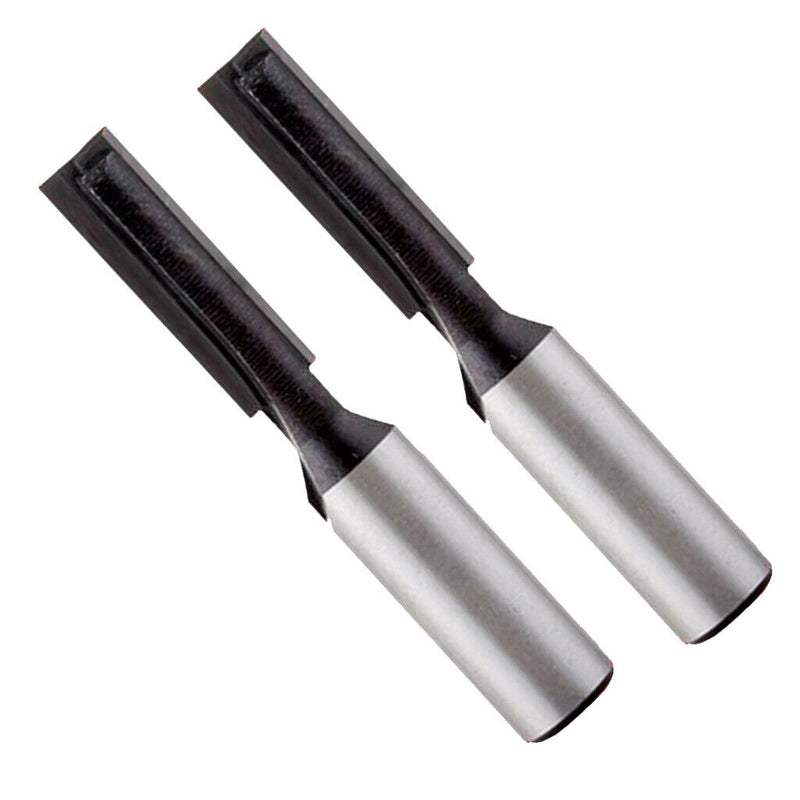 2 Pack 8mm Shank Bottom Cleaning Straight/ Dado Router Bit 6mm Wood Cutting