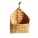 Garden hand-woven wood basket weaving storage basket Fruit and vegetable ba I1L5