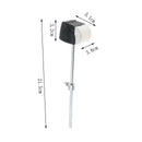Durable Felt Bass Drum Pedal Beater Mallet Stainless Handle Replacement