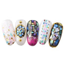 1 Set 12 Mix Color Crushed Shell Fragment for False Acrylic UV Gel Tip Nail G9V8