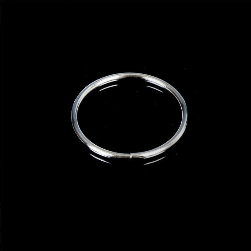 2Pcs Magic Ring and Chain Cool Magic Trick Props Metal Knot Ring On Chain HK