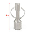 Super strong metal neodymium magnet keychain split ring pocket keyring holder LJ