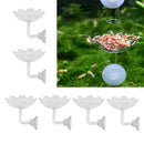 6 Pcs Aquarium Crystal Clear Acrylic Red Shrimp Snails Feeding Dish Food Bowl