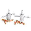 Car Bike Tire Accessory + 4 Valve Stem Core 4 Way Tyre Valve Repair Remover T 3c