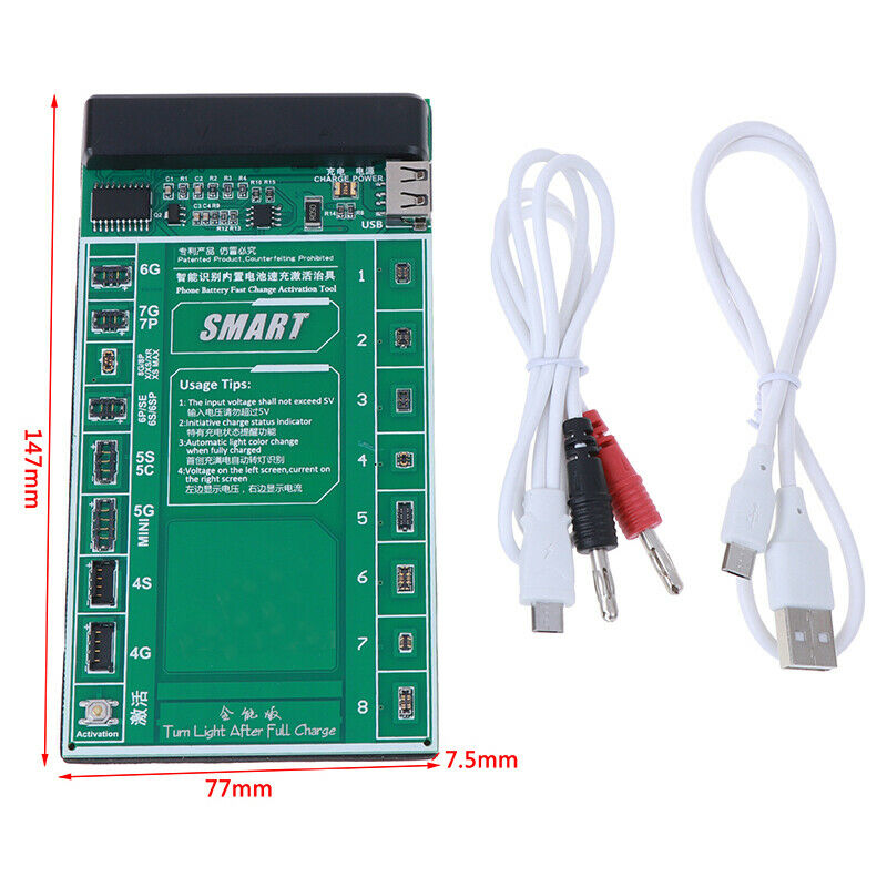 1Pc Fast Battery Tester Charger Phone Activation Board For Mobile Ph OZ