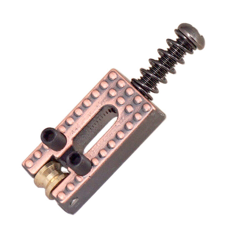 6 Pack Red Copper Roller Tremolo Bridge Saddles for Stratocaster Telecaster