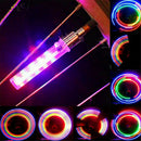 2x 5 LED Flash Light Bicycle Motorcycle Car Bike Tyre Tire Wheel Valve Lamp Top