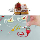 2Pcs Plate Dish Sauce Painting Pen Coffee Art Draw Spoon Stainless Steel Kitchen