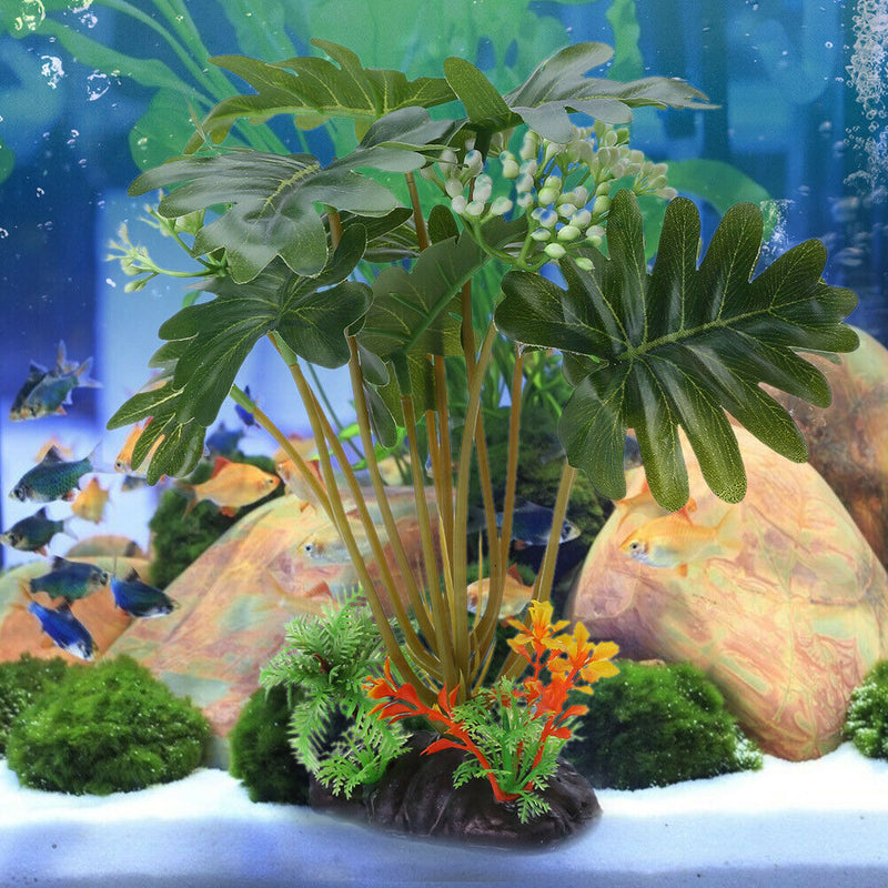 Artificial Fern Weed Water Grass Fish Tank Plant Viewing for Aquarium Decor