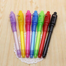 14pcs Magic LED Lights Invisible Pens Amusing UV Flashlight Drawing Writing Pen
