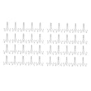 40pcs Sturdy Steady Ceramics Plate Bowls Samples Easel for Closet Rack