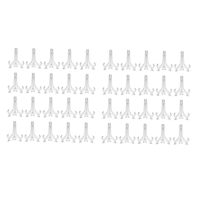 40pcs Sturdy Steady Ceramics Plate Bowls Samples Easel for Closet Rack