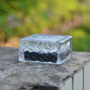 Glass Brick Paver Garden Light(1 Unit ), 4 Led, Waterproof Ice Square Rocks