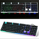 Gaming Keyboard Mouse Set Rainbow LED Wired USB For PC Laptop PS4 Xbox One 360