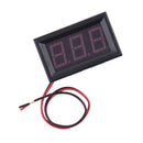 2 Wire Digital Red LED Car Voltmeter Volt Panel Meter Gauge AC70-500V