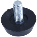 Furniture non-slip adjustable screw on leveling foot M6 thread 10 J8O9