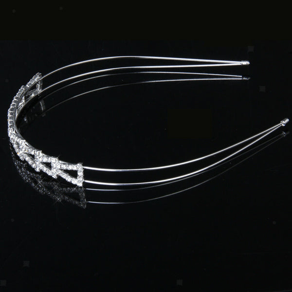 Bridal Bridesmaid Flower Girl Crystal Headband wedding Crown Tiara Jewelry