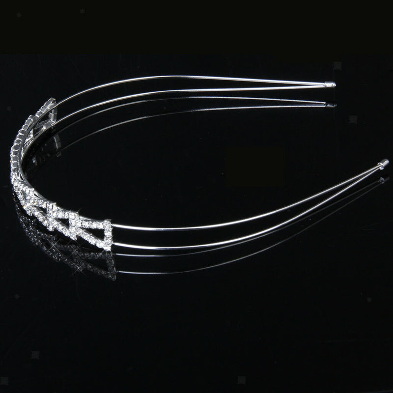 Bridal Bridesmaid Flower Girl Crystal Headband wedding Crown Tiara Jewelry