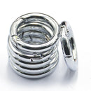 6 Pieces 2.5mm 0.98" Round Spring Snap Hooks Clips Carabiners Gate O Ring
