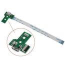 Charging Port Board USB With 12 Pin Flex Cable For JDS PS4 Tools Controller F9G7
