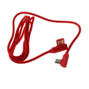 Brand New Durable Braided 90 Degree Right Angle Fast Data Charger Cable red