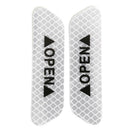 4pcs Car Reflective Tapes Warning Mark Reflective Open Notice Car Door Stickers