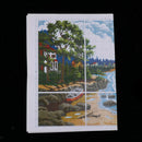 11CT DIY Seaside Landscape Needlework Cross Stitch Kit Home Decor Craft Gift