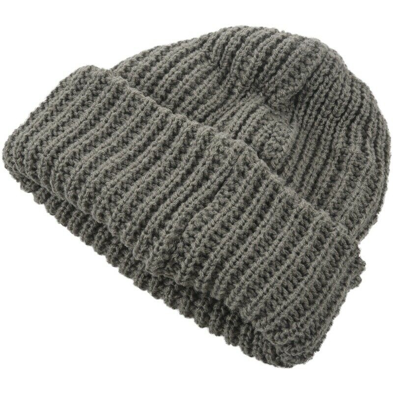 Men's Hat Winter Wool Hemp Cap Hat (Gray) F3Y2