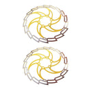 2x Bike Disc Brake Rotor MTB Floating Front Rear Rotors Fixed Gear Brakes