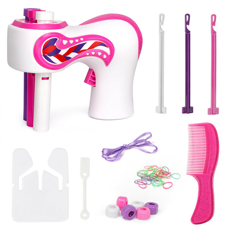 DIY Hairstyle Twist Roller Electric Tool Automatic Hair Braider for Women Girls