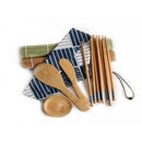 11pcs/Set Sushi Roller Bamboo Mat Spoon Chopsticks Maker Food Rolling To NVJ