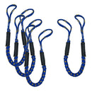 4 Pack Bungee Stretching Dock Line 4 FT Mooring Rope for Boat Pontoon Docks