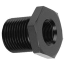 Black Aluminum Alloy Threaded Oil Filter Connector Adapter for Automotive Car