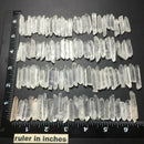 50g Natural White Rock Crystal Quartz Small Point Mineral Specimen Healing Stone