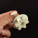 3 Pcs Cake Xmas Snowflake shape Plunger Fondant Decor Sugarcraft Mold Cutter JR