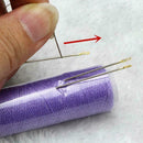 12xset Thick Big Eye Sewing Self Threading Needles Embroidery Hand Sewing R3B2