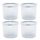 4x Stainless Steel Filters Refillable Coffee Capsules Pod Cup For Illy Clear