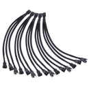 4 pin PWM Fan Cable 1 to 3 ways  Splitter Black Sleeved Extension Cable