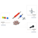 107pcs Auto Replacement Tire Valve Core Caps Kit TR412 TR413 TR414 TR418