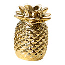3 Pcs Ceramic Pineapple Shaped Statue Desktop Display Home Office Cafe Decor