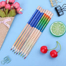 1PC DIY Cute Wooden Rainbow Color Pencil For Kid School Painting Drawing Student