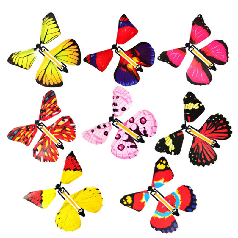 2 pcs Magic flying plastic butterfly surprise birthday christmas gift  UQlj
